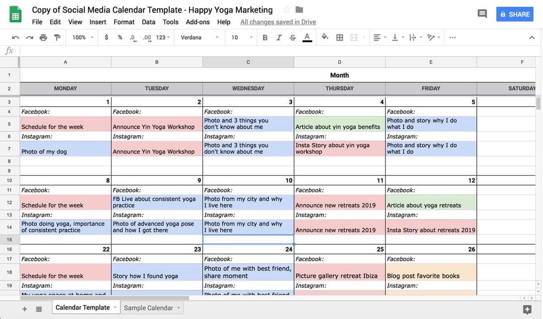 Create a Visually Appealing Video Content Calendar