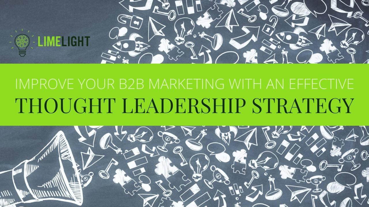 Content Marketing Strategies for B2B Thought Leadership